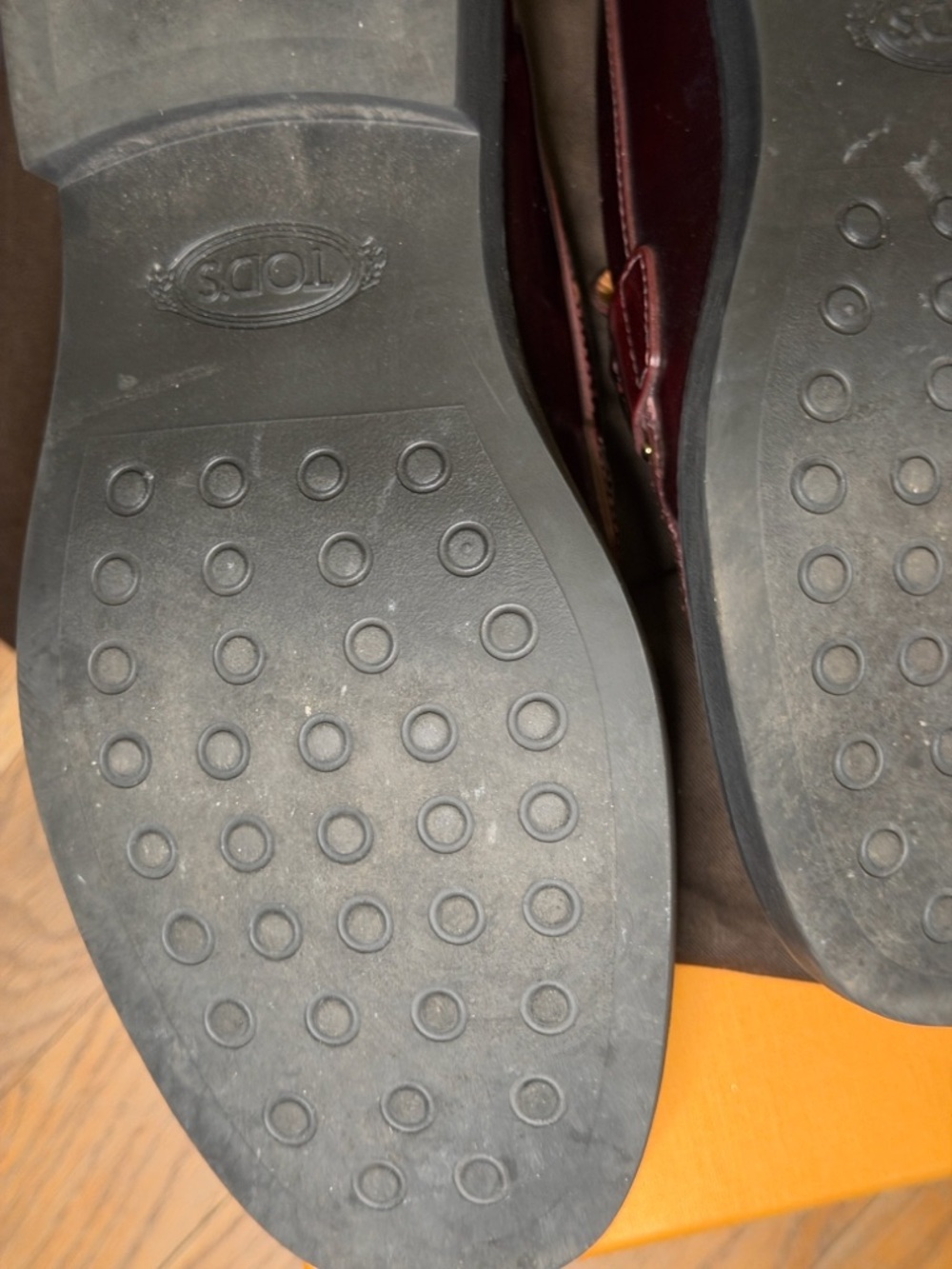 Tod's Burgundy Leather Bit Loafers - Picture 3 of 4